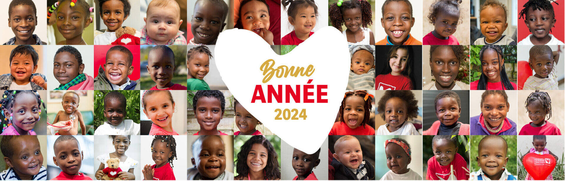 Carte de Voeux 2024 Bonne Année Solidaire