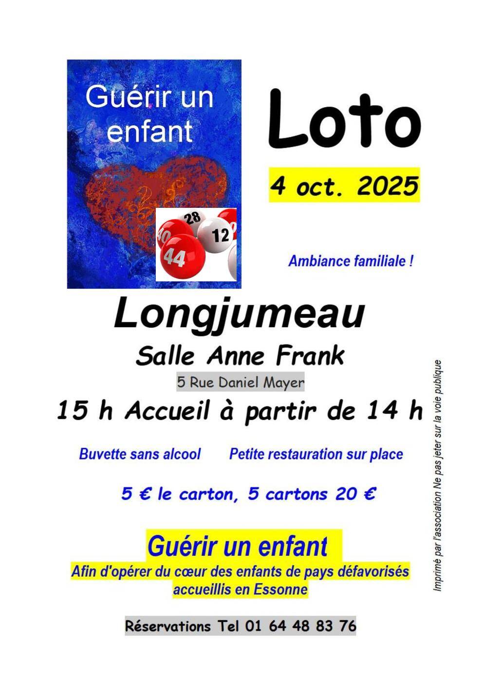 Grand Loto Guérir un enfant