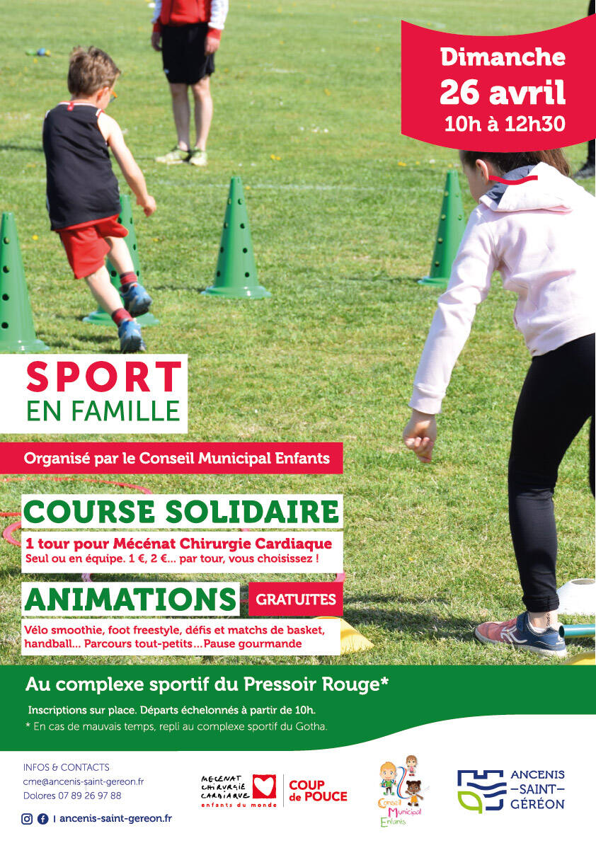 Journée sportive et solidaire agenda